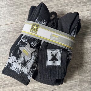 U.S. Army Black and Gray Crew Socks - Pack of 6
